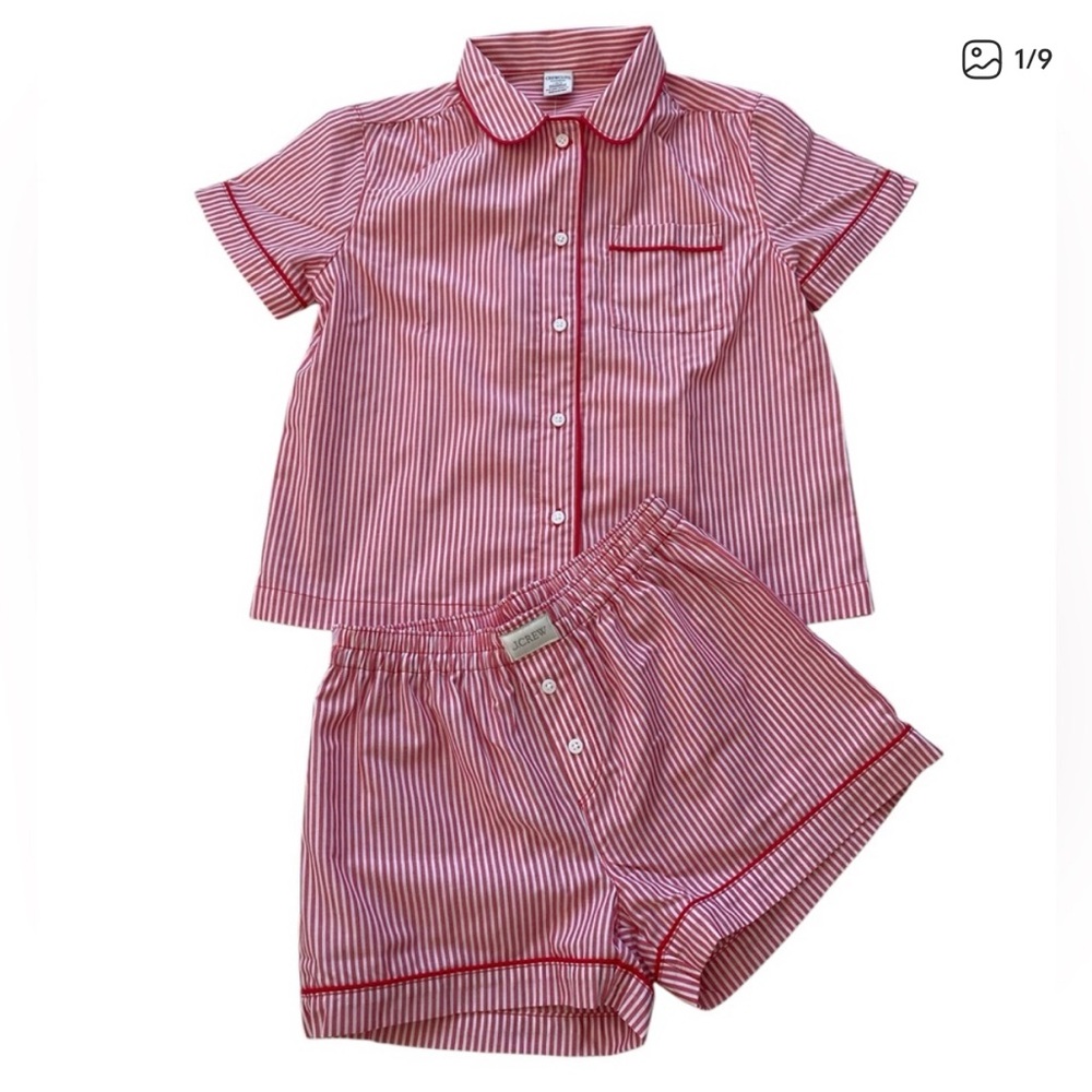CREWCUTS Girls’ Candy Apple Boxer Pajama Set  Size: L